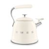 Smeg WKF01CR 2.3 litre, Whistling Kettle in Cream