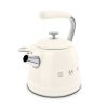 Smeg WKF01CR 2.3 litre, Whistling Kettle in Cream