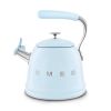 Smeg WKF01PB 2.3 litre, Whistling Kettle in Pastel Blue