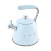 Smeg WKF01PB 2.3 litre, Whistling Kettle in Pastel Blue