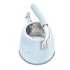 Smeg WKF01PB 2.3 litre, Whistling Kettle in Pastel Blue
