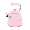 Smeg WKF01PK 2.3 litre, Whistling Kettle in Pink