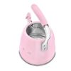 Smeg WKF01PK 2.3 litre, Whistling Kettle in Pink
