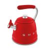 Smeg WKF01RD 2.3 litre, Whistling Kettle in Red