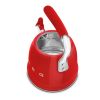 Smeg WKF01RD 2.3 litre, Whistling Kettle in Red