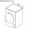 Siemens WQ46H2D9GB iQ500, Heat pump tumble dryer, 9kg - White - A+++