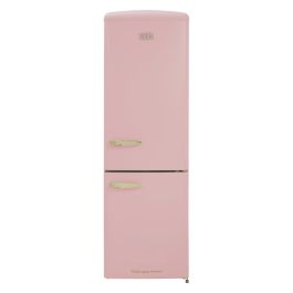 CDA FLORENCE-TEA ROSE Retro 60/40 freestanding fridge freezer