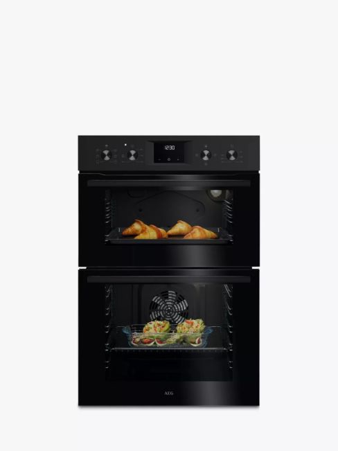 AEG OU5NP20B Built-In Double Oven in Black, A Rated