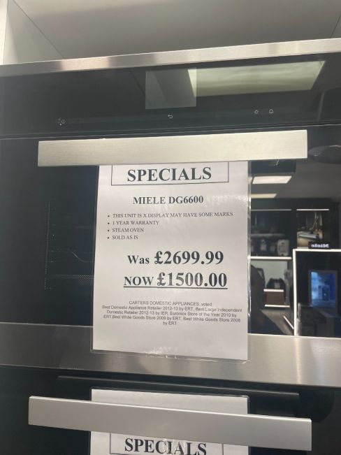 Miele DG6600-CLST Built-In Oven