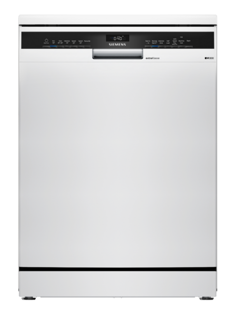 Siemens SN23EW04MG Freestanding Full Size Dishwasher - White - B Rated