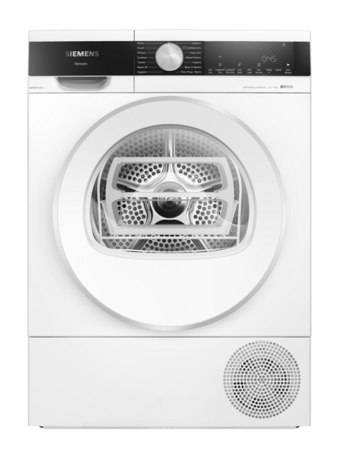 Siemens WQ45G2D2GB iQ500 Heat Pump Tumble Dryer, 9kg, White, A++ Rated
