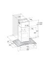 Indesit IHGC65LMX 60CM Curved Glass Hood - Button Control - Stainless Steel With Dishwashable Aluminium Grease Filter