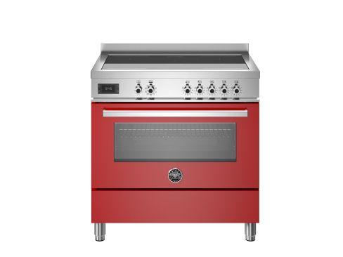 Bertazzoni PRO95I1EROT2 Professional 90cm Range Cooker Single Oven Induction Gloss Red