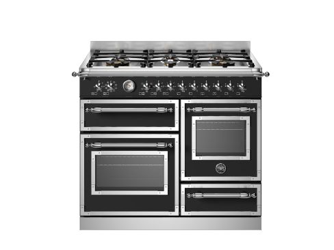 Bertazzoni HER106L3ENET2 Heritage 100cm Range Cooker XG Oven Dual Fuel Matt Black