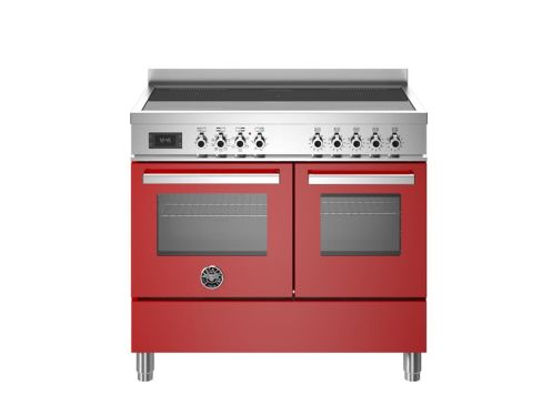 Bertazzoni PRO105I2EROT Professional 100cm Range Cooker Twin Oven Induction Gloss Red