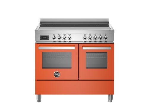 Bertazzoni PRO105I2EART Professional 100cm Range Cooker Twin Oven Induction Gloss Orange