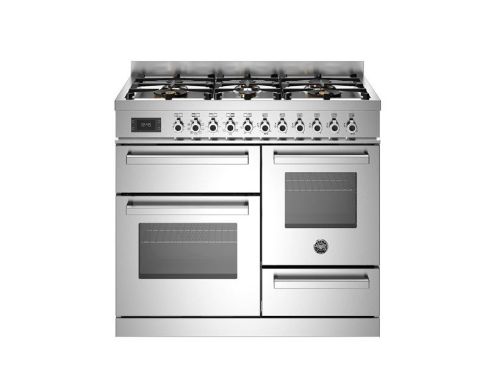 Bertazzoni PRO106L3EXT2 Professional 100cm Range Cooker XG Oven Dual Fuel Stainless Steel