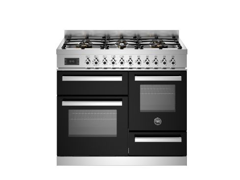Bertazzoni MAS106L3ENEC Master 100cm Range Cooker XG Oven Dual Fuel Matt Black