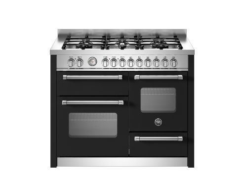Bertazzoni MAS116L3ENEC Master 110cm Range Cooker XG Oven Dual Fuel Matt Black