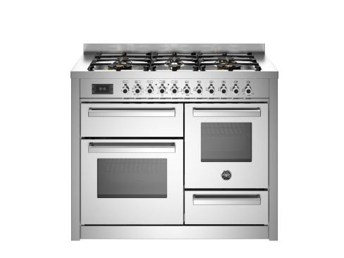 Bertazzoni PRO116L3EXT2 Professional 110cm Range Cooker XG Oven Dual Fuel Stainless Steel