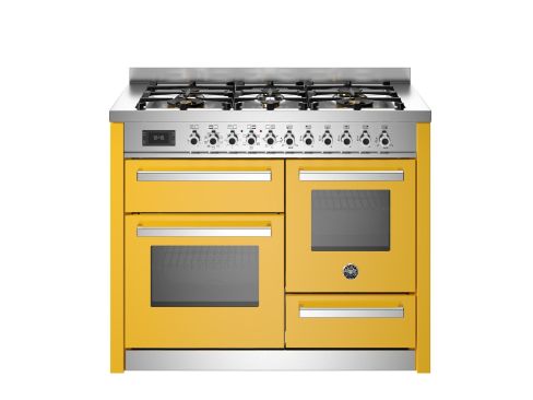 Bertazzoni PRO116L3EGIT2 Professional 110cm Range Cooker XG Oven Dual Fuel Gloss yellow