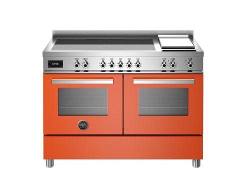 Bertazzoni PRO125I2EART2 Professional 120cm Range Cooker Twin Oven Induction Gloss Orange