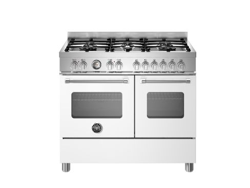 Bertazzoni MAS106L2EBIC Master 100cm Range Cooker Twin Oven Dual Fuel Matt White