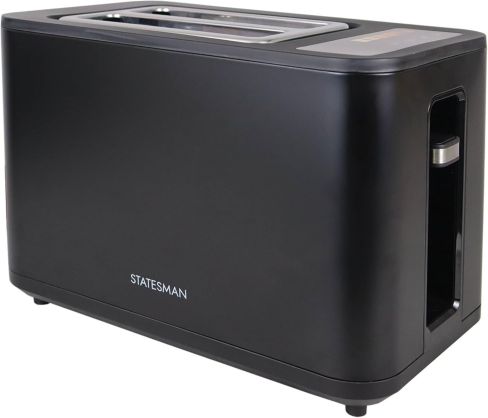 Statesman SKT02918B 900W Digital 2-Slice Toaster with LED Timer Display, Touch Control Panel