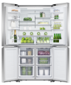 Fisher and Paykel RF605QNUVX1 90.5cm Quad Door Frost Free Fridge Freezer - Stainless Steel