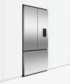 Fisher and Paykel RF540ANUX6 Freestanding Plumbed-In American Fridge Freezer - Stainless Steel - F Rated