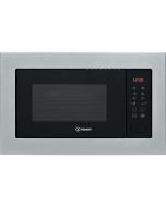 Indesit MWI125GX Integrated 25 Litre Microwave and Grill in Black-Stainless Steel