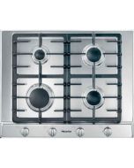 Miele KM2010 65cm 4 Burner Gas Hob With Cast Iron Supports In Stainless Steel