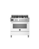 Bertazzoni PRO96L1EBIT2 Professional 90cm Range Cooker Single Oven Dual Fuel Gloss White