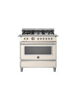 Bertazzoni HER96L1EAVT2 Heritage 90cm Range Cooker Single Oven Dual Fuel Ivory
