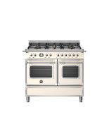 Bertazzoni HER106L2EAVT Heritage 100cm Range Cooker Twin Oven Dual Fuel Ivory