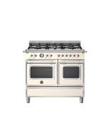 Bertazzoni HER106L2EAVT2 Heritage 100cm Range Cooker Twin Oven Dual Fuel Ivory