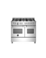 Bertazzoni MAS106L2EXC Master 100cm Range Cooker Twin Oven Dual Fuel Stainless Steel