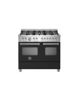 Bertazzoni MAS106L2ENEC Master 100cm Range Cooker Twin Oven Dual Fuel Matt Black