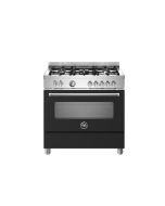 Bertazzoni MAS95C1ENEC Master 90cm Range Cooker Single Oven Dual Fuel Matt Black