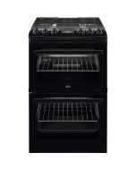 AEG CGX1130ACB 55cm Gas Cooker with Double Oven In Black, A Rated