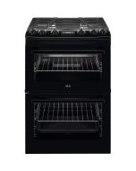 AEG CGX6130ACB 60cm Gas Cooker with Double Oven in Black, A Rated