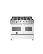 Bertazzoni MAS106L2EBIC Master 100cm Range Cooker Twin Oven Dual Fuel Matt White