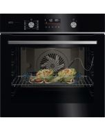 AEG GA5CB50FAB Built In Electric Single Oven - Gloss Black with Steel Trim