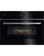 AEG GK7NK62FB Compact Combi Microwave Oven - Gloss Black with Steel Trim