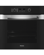 Miele H2861BP Pureline 76L Built-In Electric Single Oven with Pyrolytic Cleaning - Clean Steel - A+ Rated
