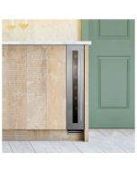 Caple WI159 145mm Wide Undercounter Built In Single Zone Slimline Wine Cooler Stainless Steel