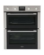 Belling BEL BI703MFC STA Built-Under Electric Double Oven, A Rated In Stainless Steel