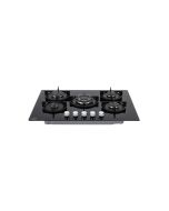 Belling BEL GTG753RI BLK 75cm 5 Burner Gas On Glass Hob Black