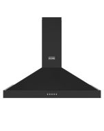 Stoves ST STERLING CHIM 90PYR BLK Sterling 90cm Black Pyramid Chimney Cooker Hood A+ Rated