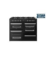Belling BEL RCA COOKCENTRE 110DF BLK Dual Fuel Range Cooker